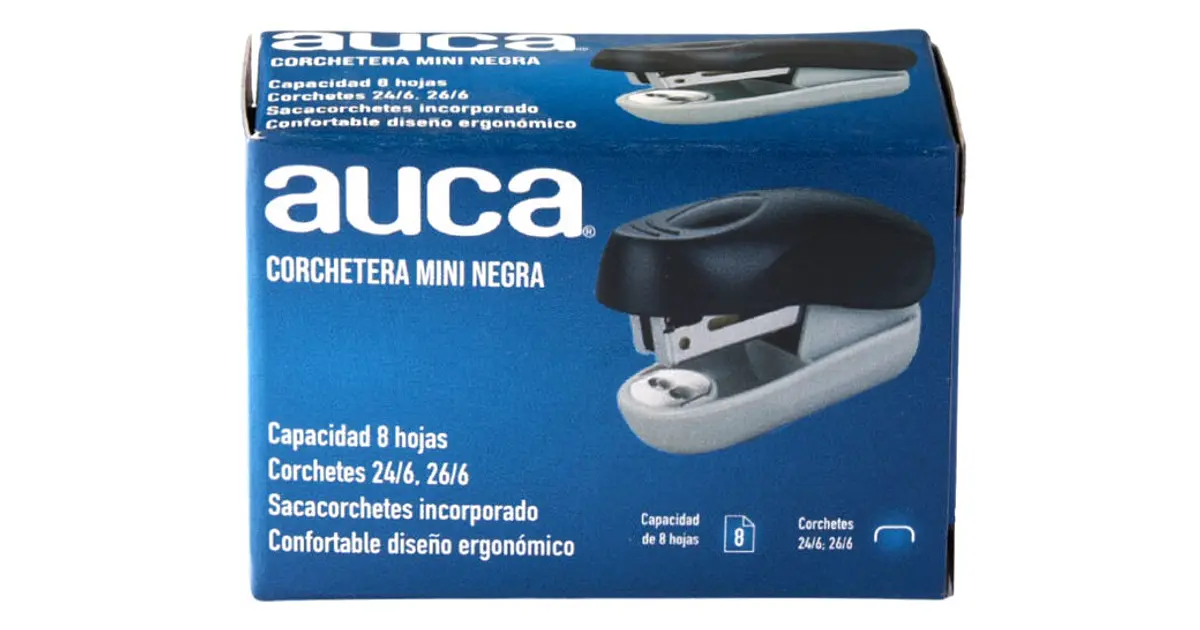 Corchetera A2 Mini Negra Auca