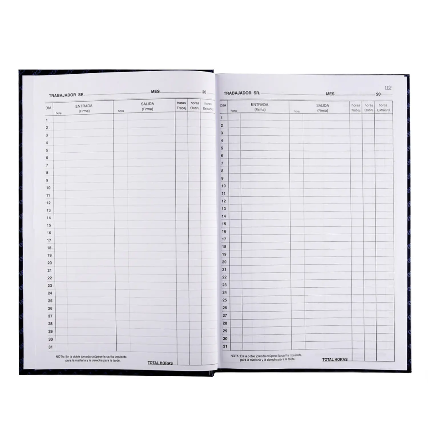 Auca – Libro de Asistencia – 100 Hojas – 2