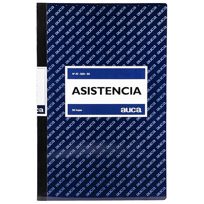 Auca - Libro Asistencia - 50 Hojas