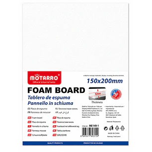 Motarro – Plancha de Plumavit Blanco – 15 × 20 x 1 cm