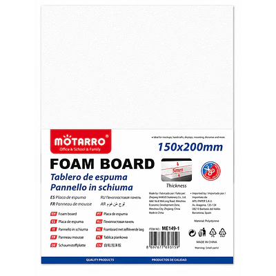 Motarro – Plancha de Plumavit Blanco – 15 × 20 x 1 cm
