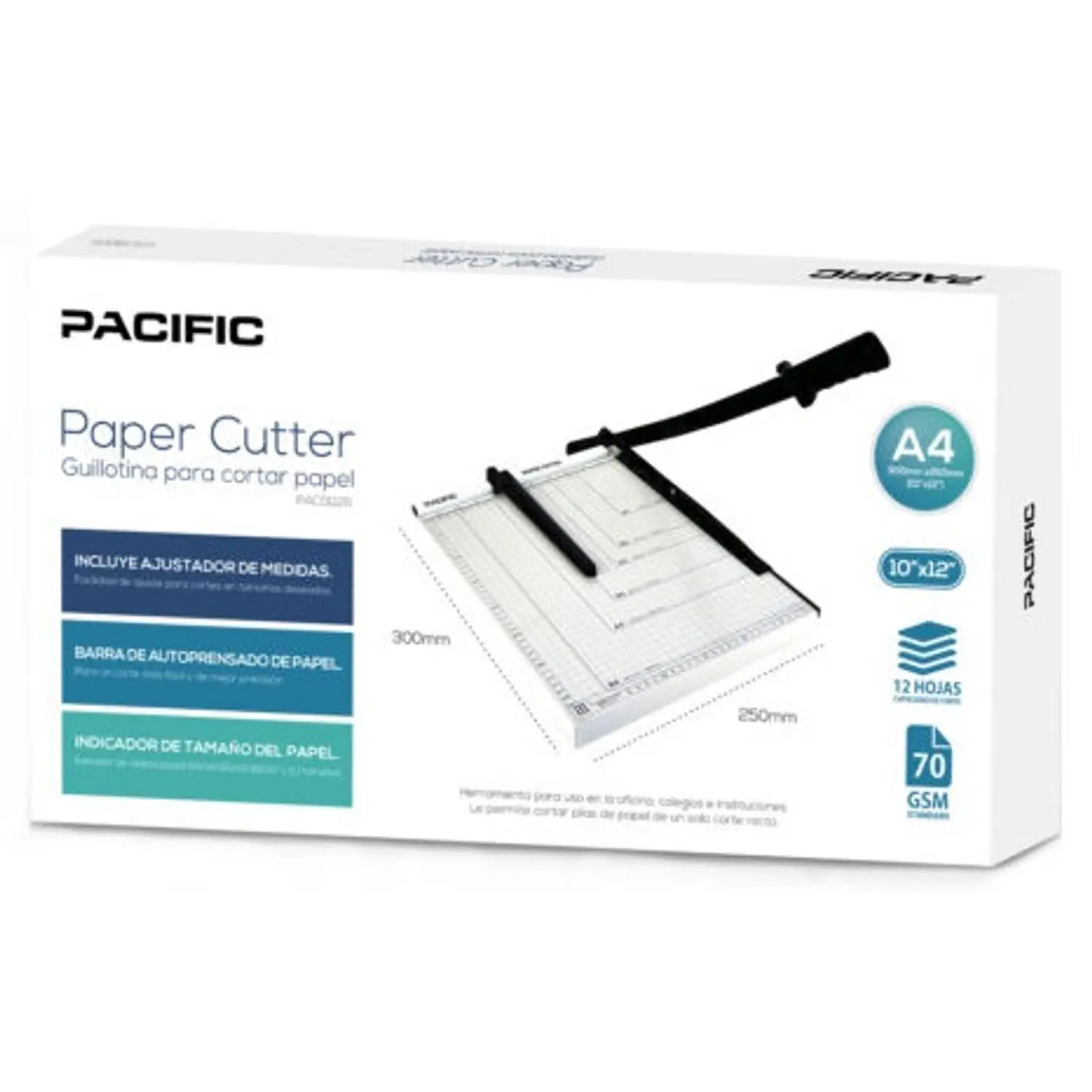 Pacific – Guillotina de Corte Metálica A4 – 300 × 250 mm – 1
