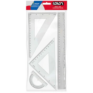 Colon – Set de Reglas de Geometría – 4 Piezas