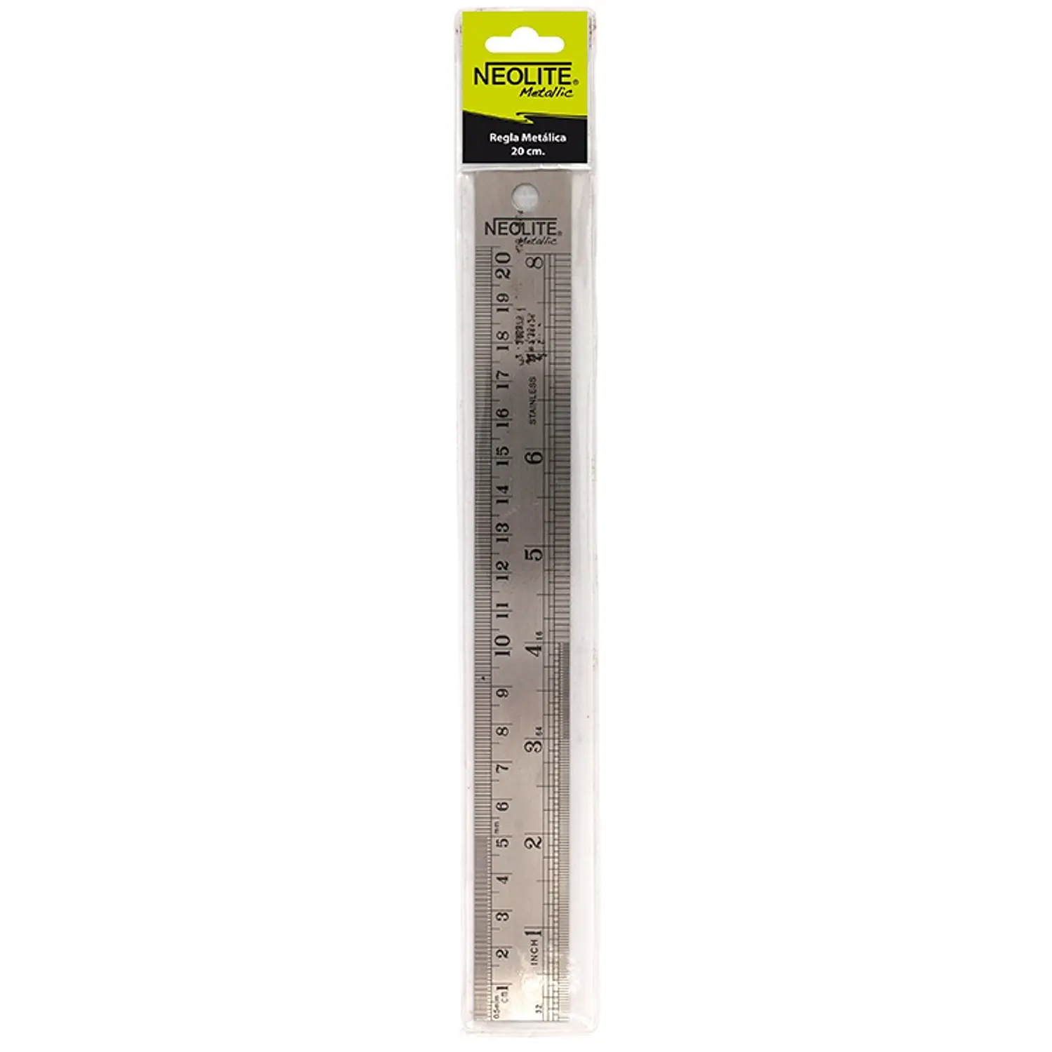 Neolite – Regla Metálica 20 cm – 1