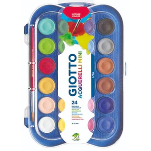Giotto – Acuarela en Pastilla Mini 23 mm – 24 Colores