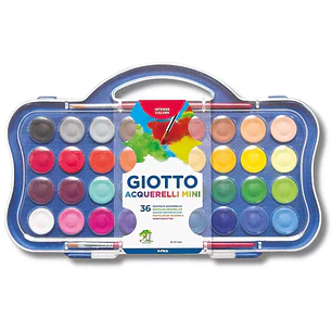 Giotto – Acuarela en Pastilla Mini 23 mm – 36 Colores