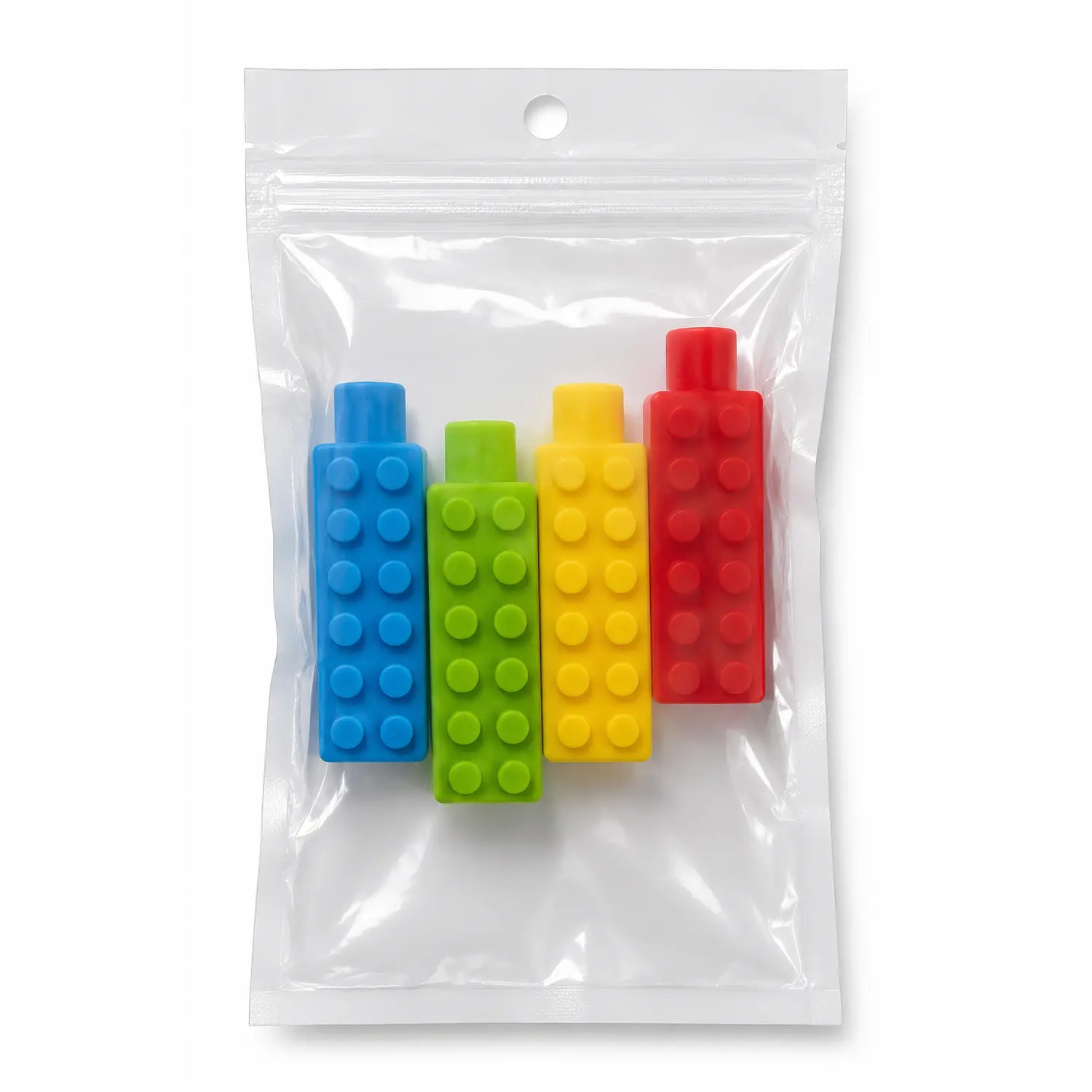 JM – Mordedores Sensoriales para Lápiz Tipo Bloques – Set 4 Un – 1