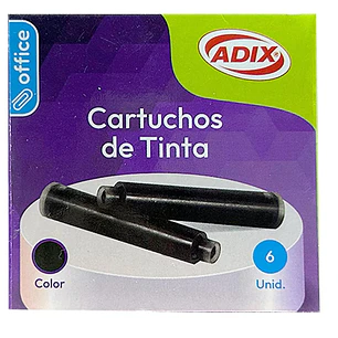 Adix – Cartuchos de Tinta para Pluma 6 Unidades