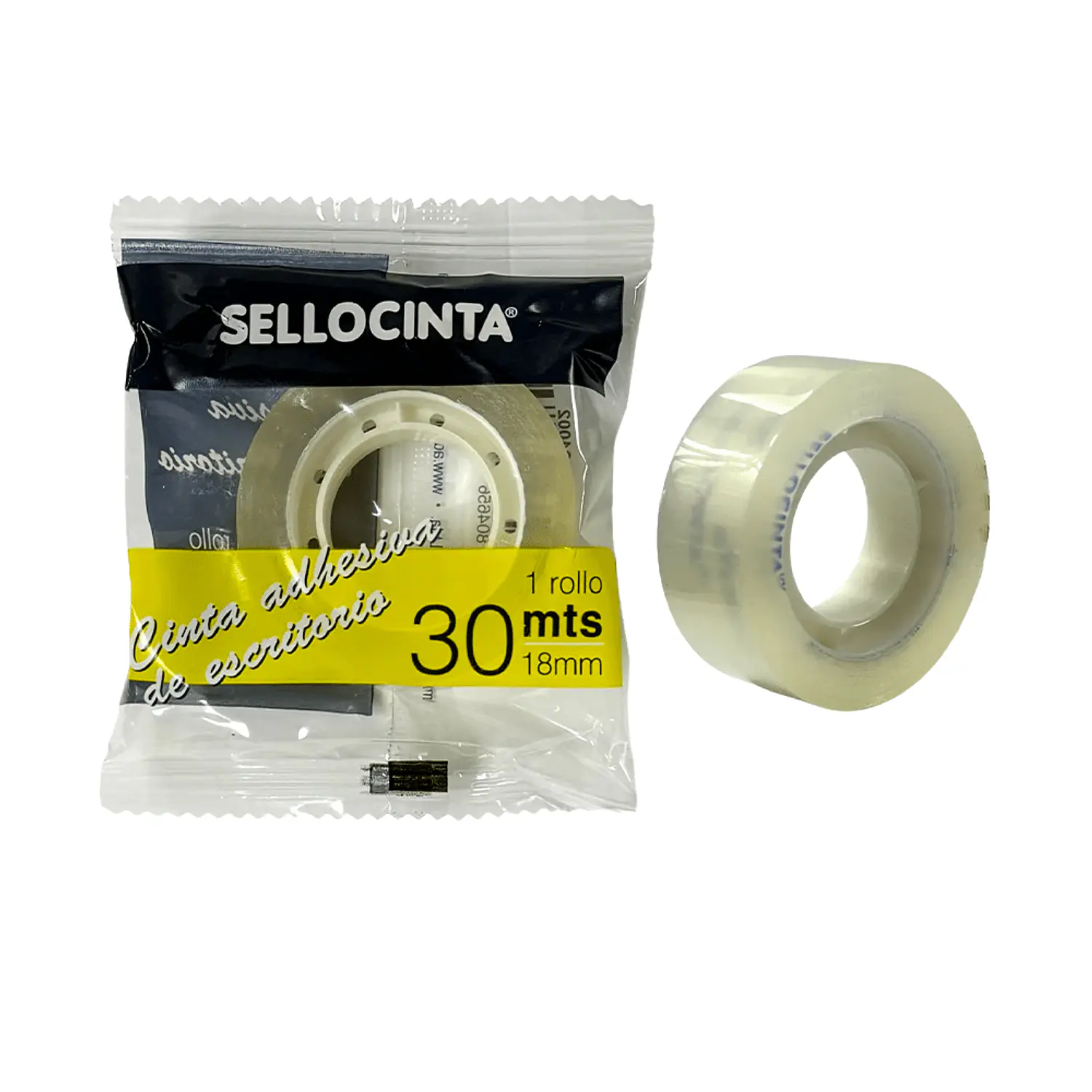 Adioffice – Cinta Adhesiva Transparente – 18 mm × 30 m – 2