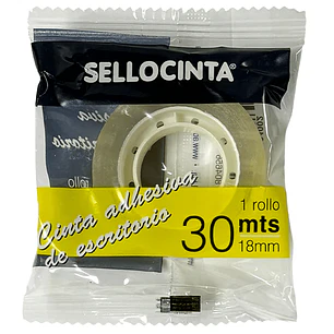 Adioffice – Cinta Adhesiva Transparente – 18 mm × 30 m