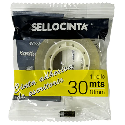 Adioffice – Cinta Adhesiva Transparente – 18 mm × 30 m