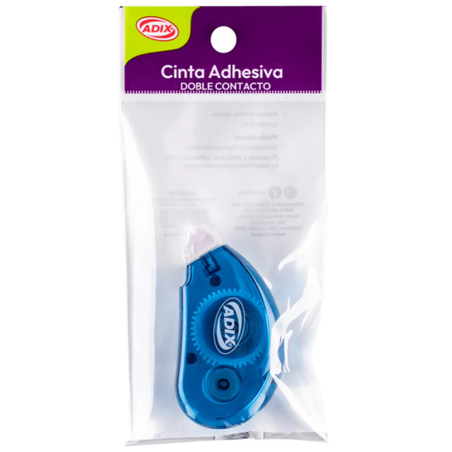 Adix – Cinta Adhesiva Doble Contacto – 6 mm × 8 m – 1