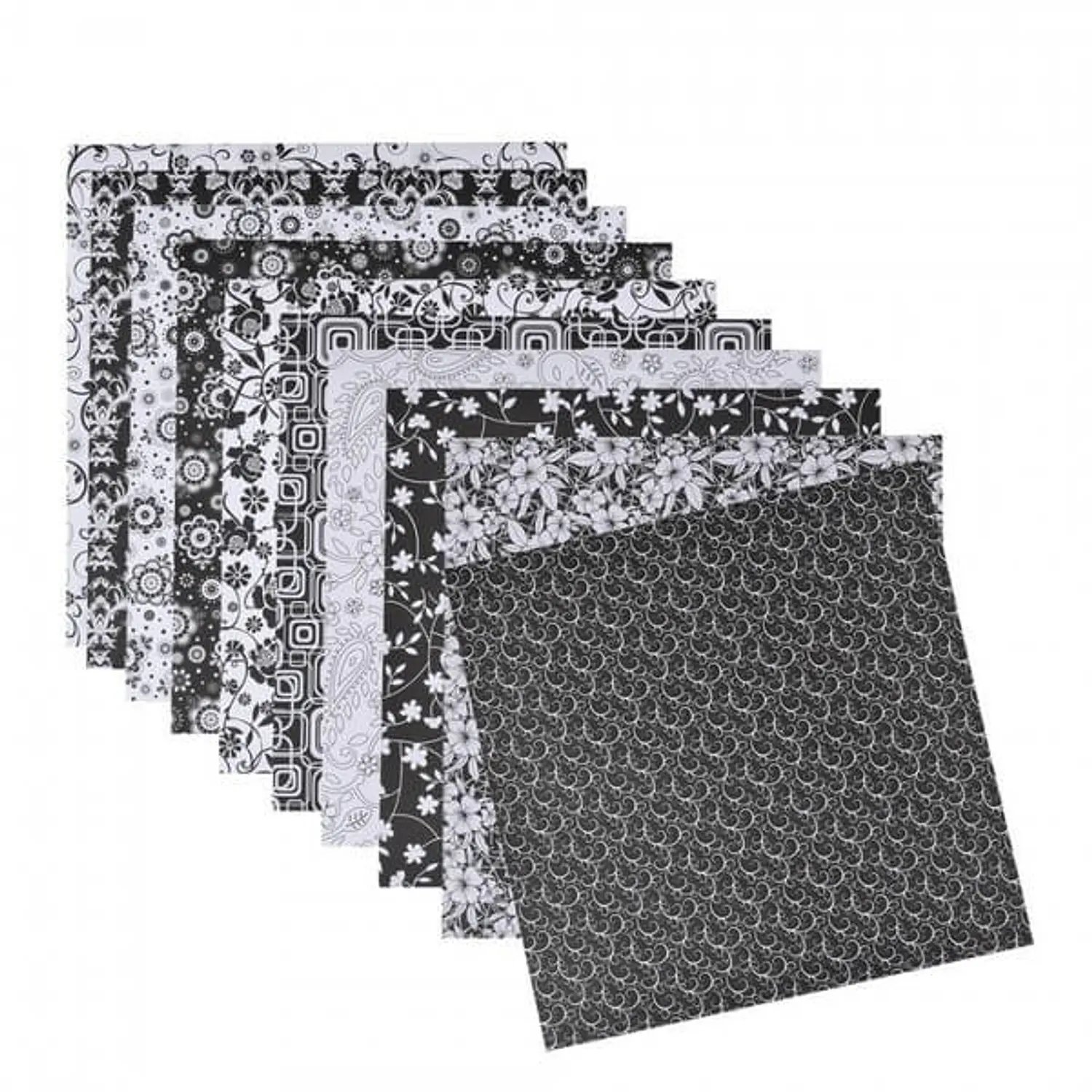 Adix – Block de Papel Impreso Black & White – 10 Diseños – 50 Hojas – 3