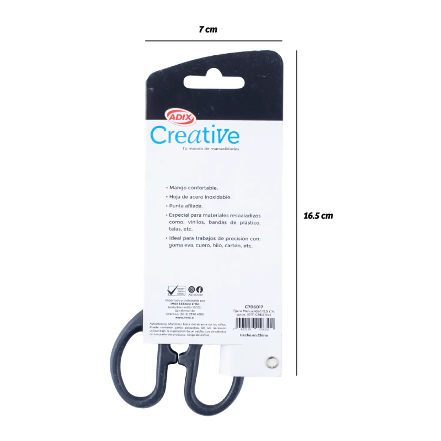 Adix – Tijera para Manualidades – 15,5 cm – 4