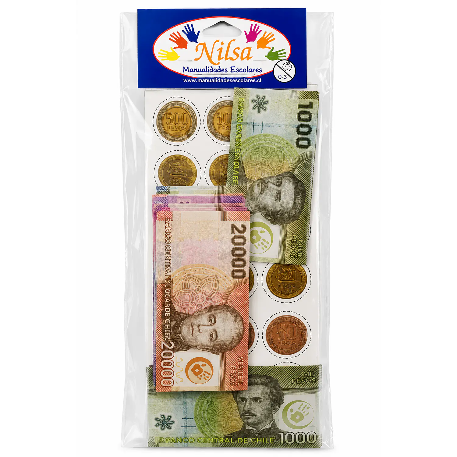 Nilsa – Set de Billetes y Monedas Nacionales Chilenas – 1
