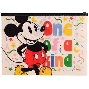 Mooving – Carpeta Tipo Sobre A4 con Cierre Zip – Mickey and Friends