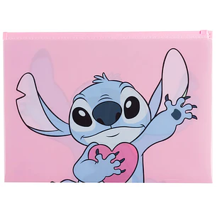 Mooving – Carpeta Tipo Sobre A4 con Cierre Zip – Stitch