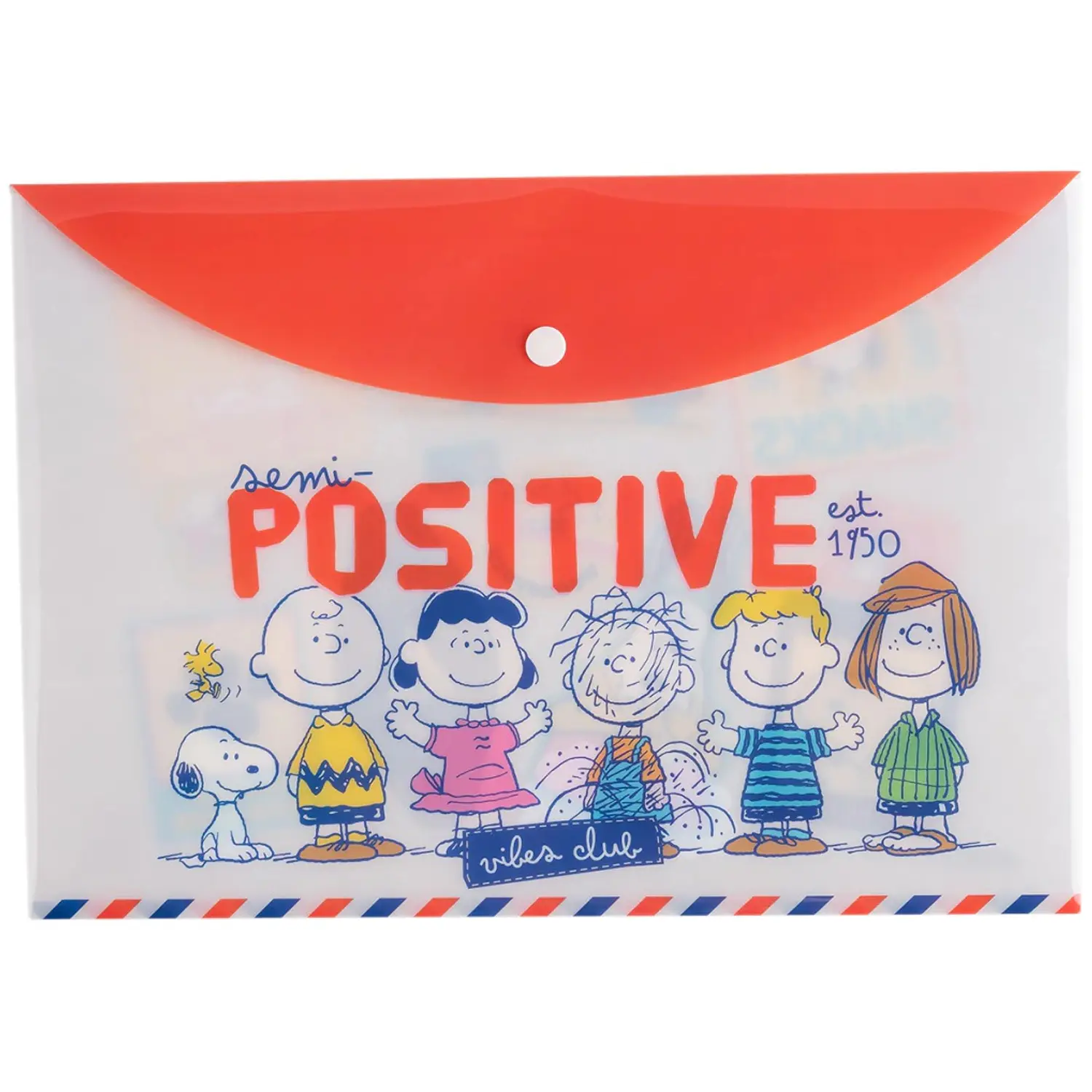 Mooving – Carpeta Tipo Sobre con Botón A4 – Snoopy – 1