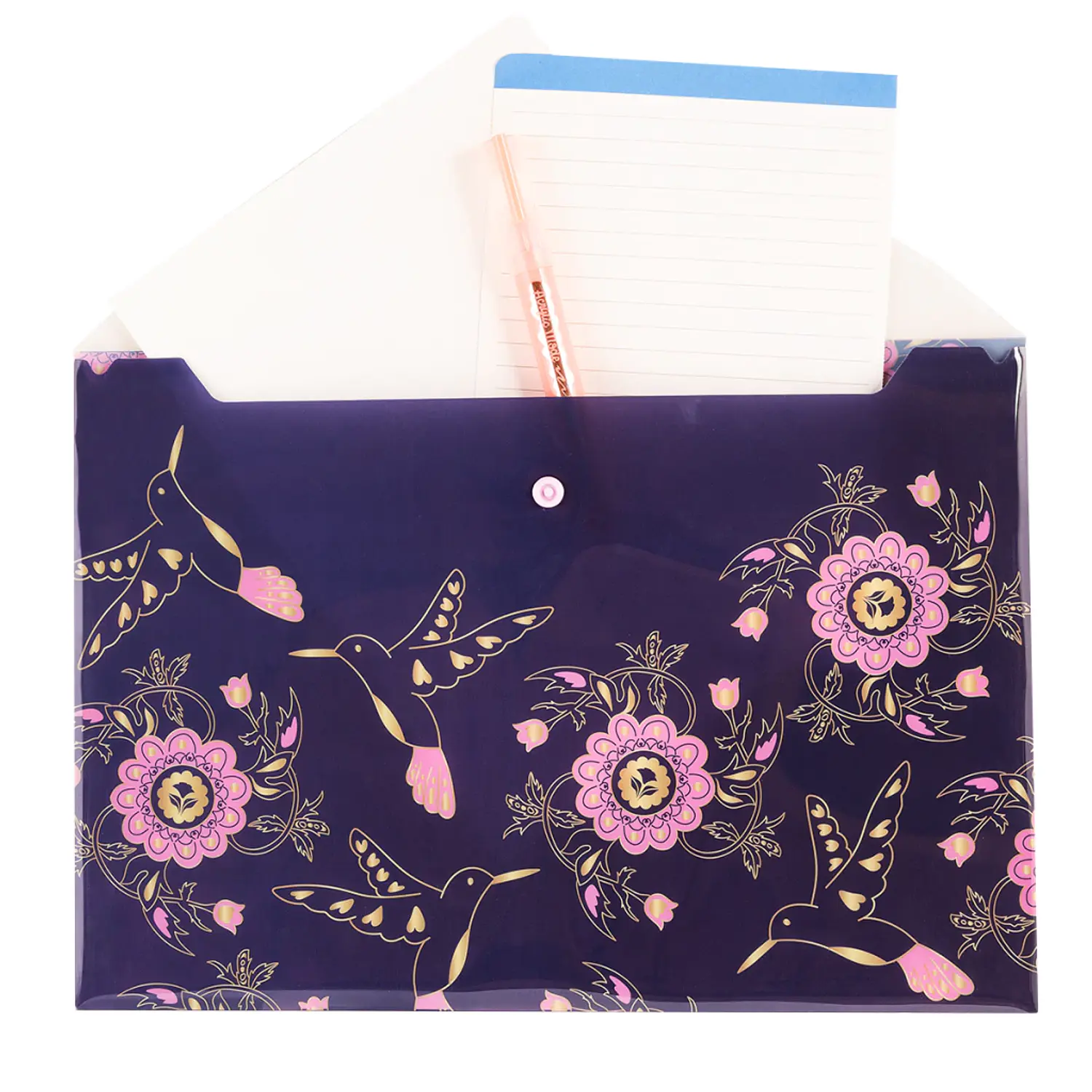 Mooving – Carpeta Tipo Sobre con Botón A4 – Boho – 3