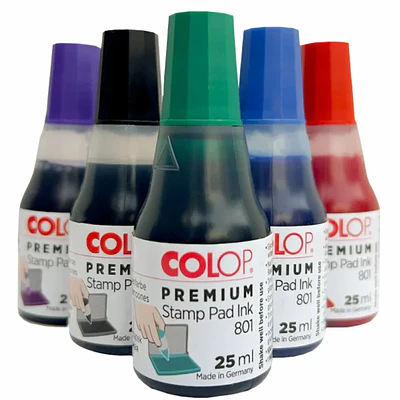Colop – Tinta en Gotero para Cojín Stamp Pad y Timbres – 25 ml