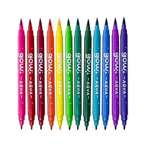 GOW – Marcadores Acuarelables Doble Punta – 12 Colores