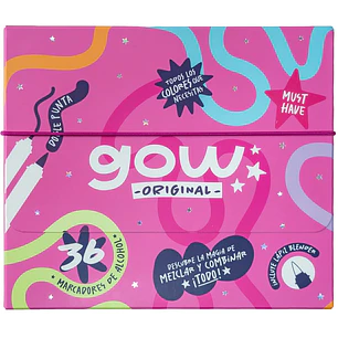 GOW – Marcadores al Alcohol Doble Punta – 36 Colores