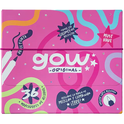 GOW – Marcadores al Alcohol Doble Punta – 36 Colores