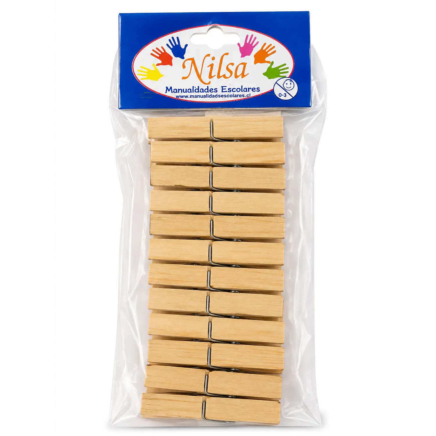 Nilsa – Pinzas de Madera para Ropa 12 Unidades – 1