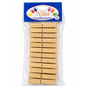 Nilsa – Pinzas de Madera para Ropa 12 Unidades