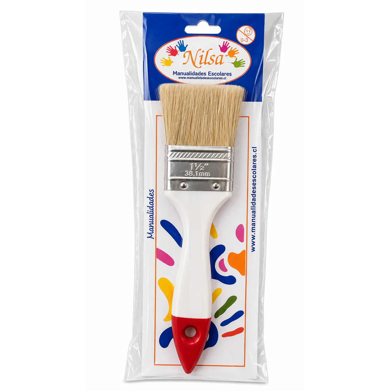 Nilsa – Brocha Escolar – 1,5 Pulgadas – 1