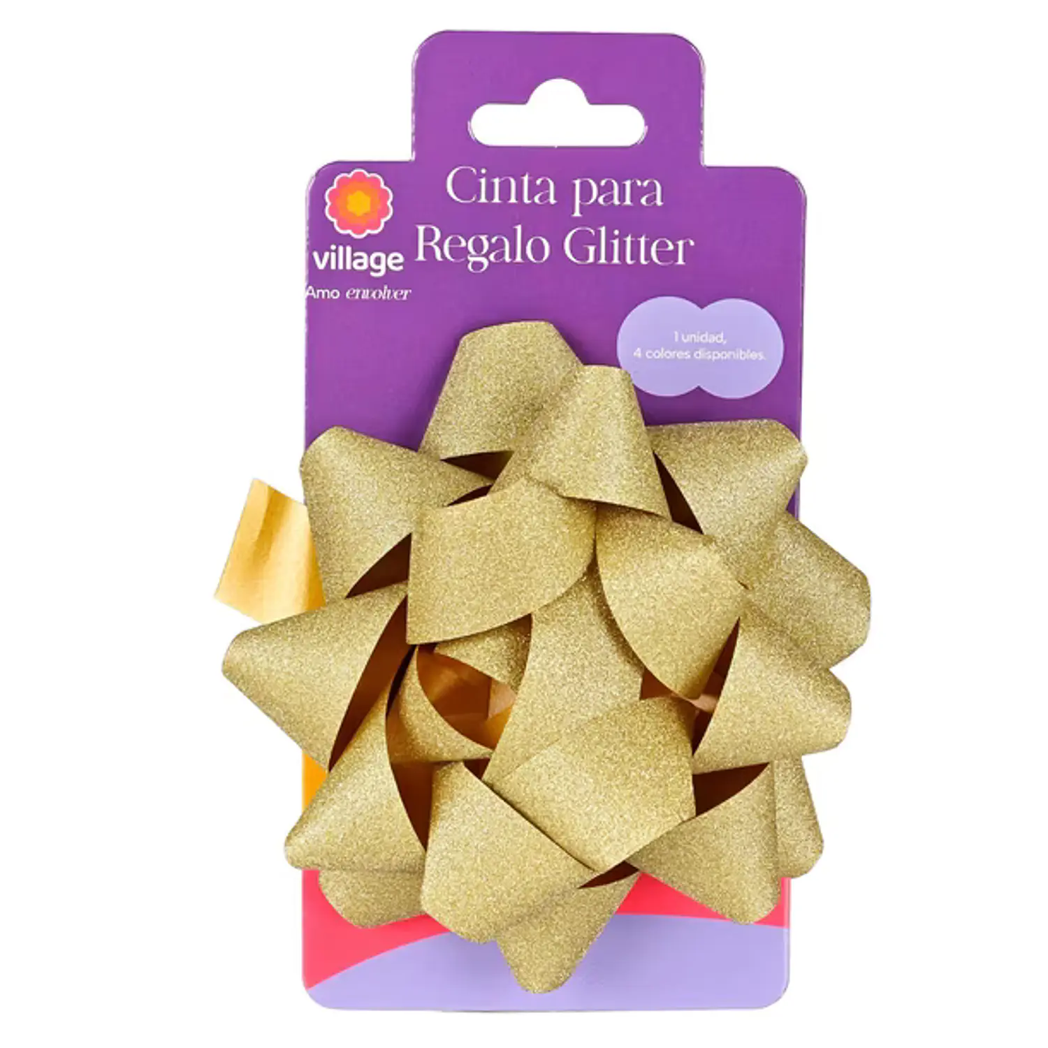 Village – Cinta de Regalo Pompón Grande Glitter – 3