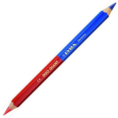 Lyra – Lápiz Duo Jumbo Azul y Rojo – Bicolor Escolar