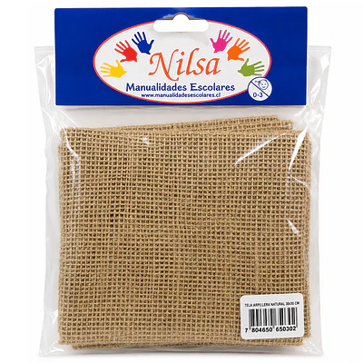 Nilsa – Arpillera Natural – 50 × 100 cm