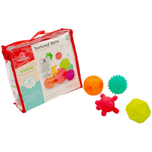 JM – Set de Pelotas Sensoriales de Goma – 10 Unidades