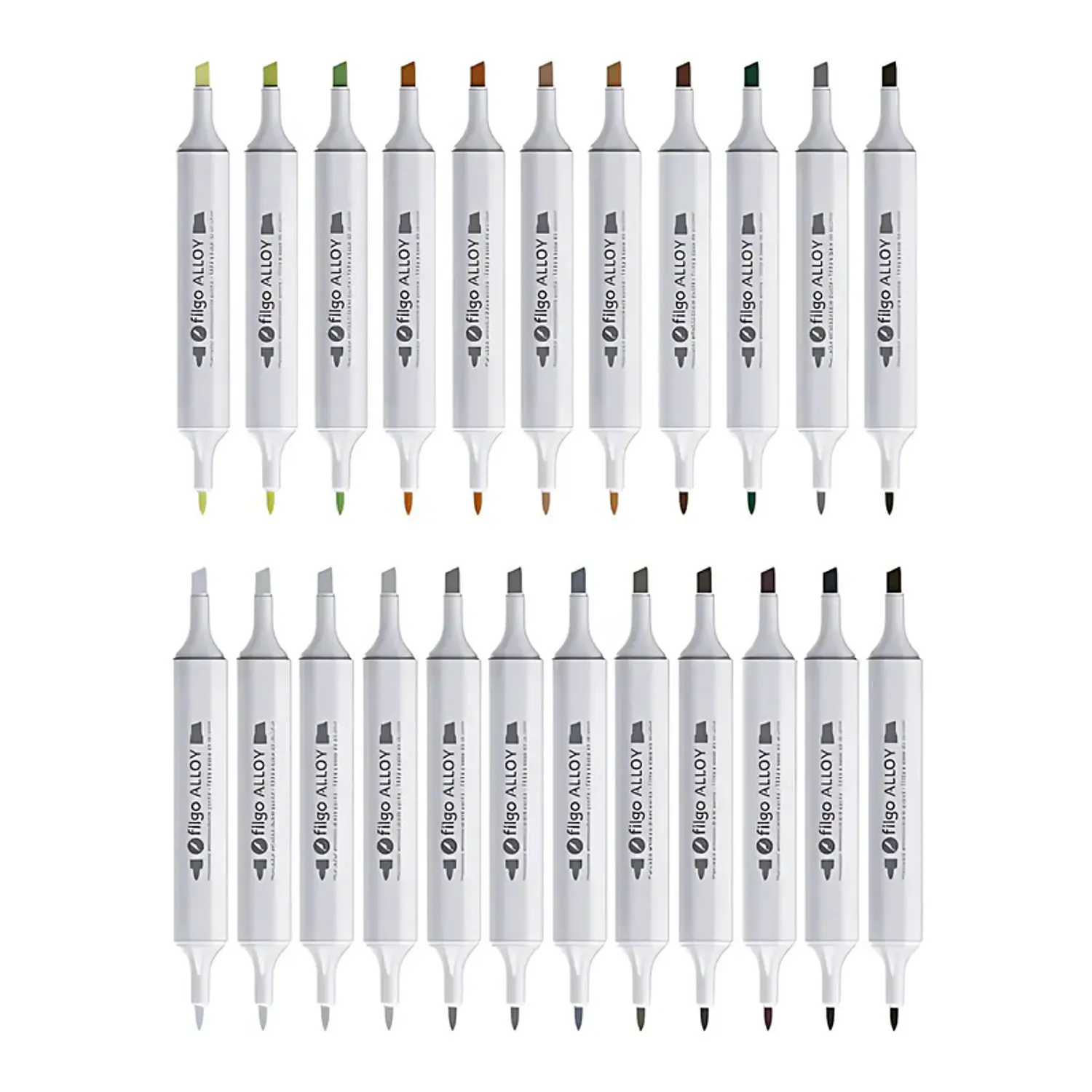 Filgo – Set Alloy de Marcadores al Alcohol – 72 Colores Surtidos – 7