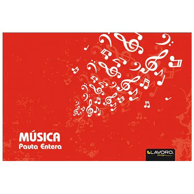 Lavoro – Cuaderno de Música Pauta Entera – 10 Hojas