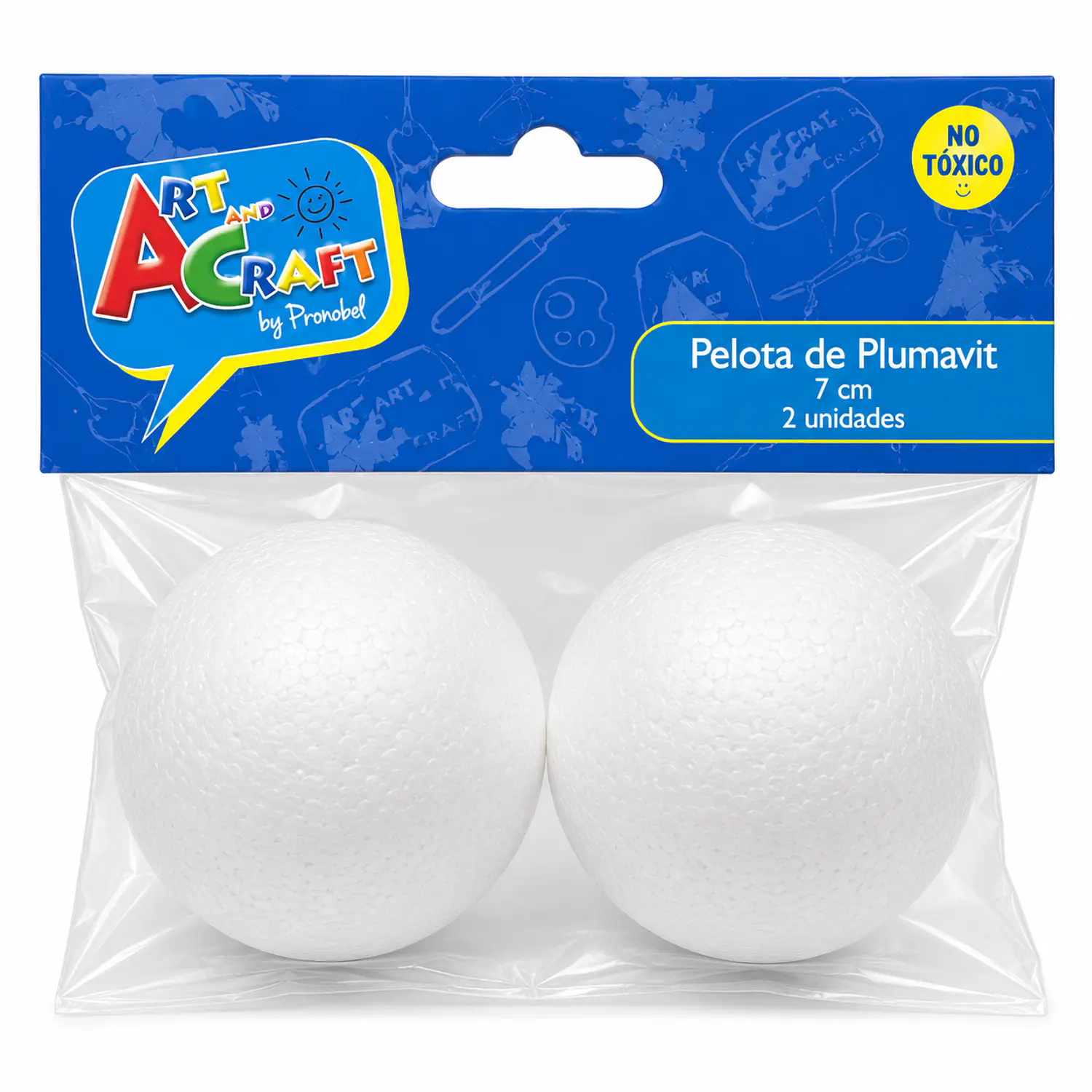 Art And Craft – Esferas de Plumavit 6 cm – 2 Unidades – 1