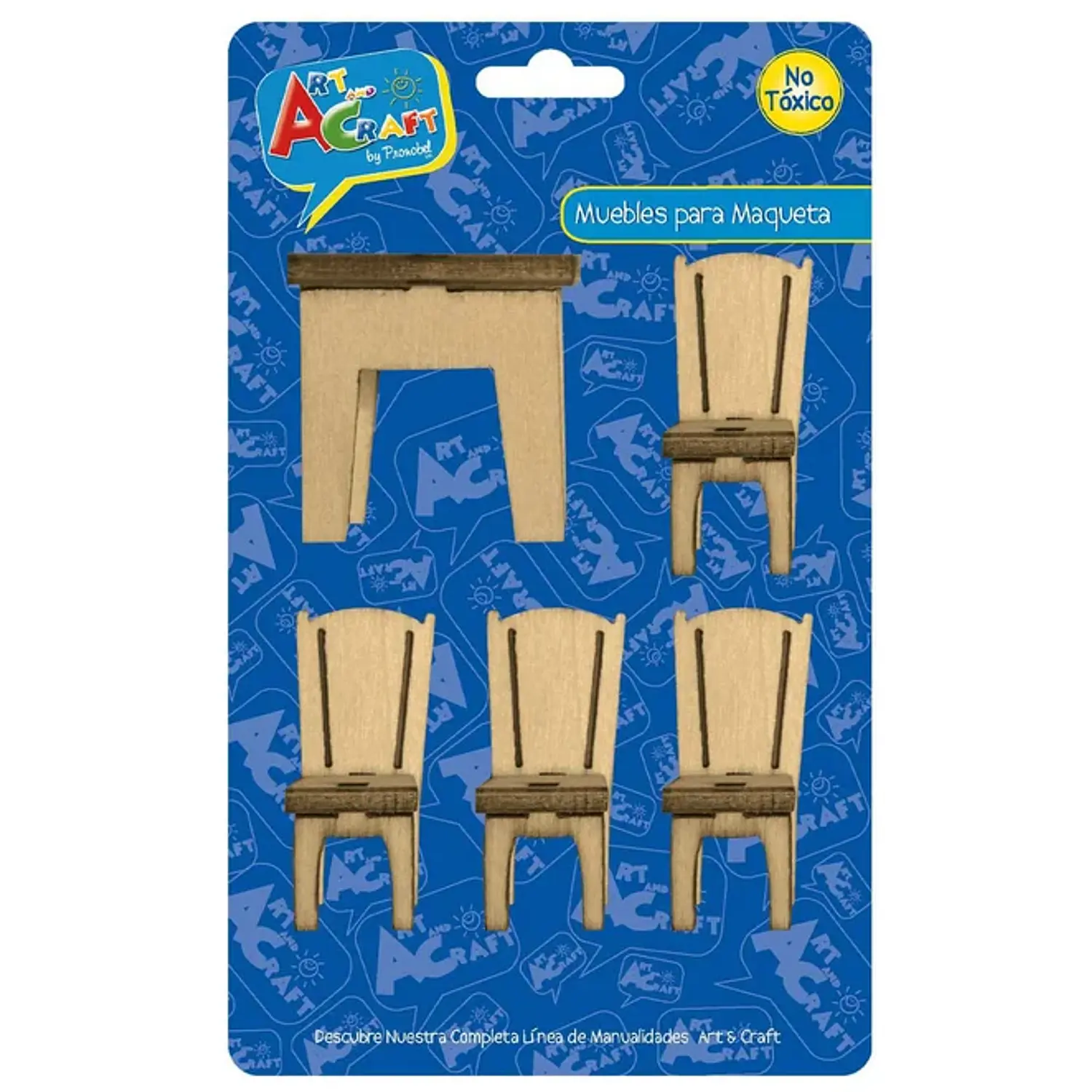 Art And Craft – Muebles para Maqueta Comedor – 5 Piezas – 1