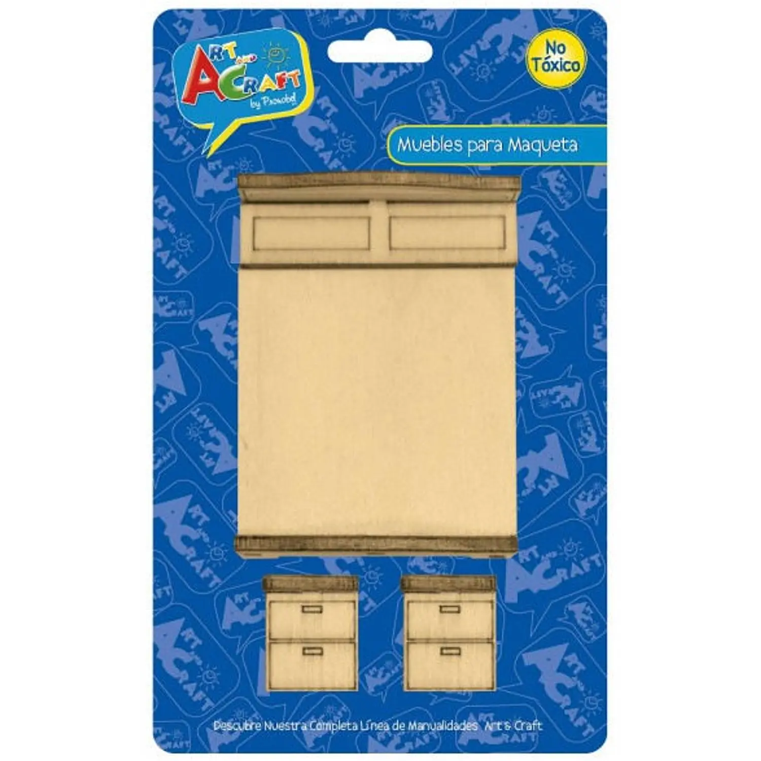 Art And Craft – Muebles para Maqueta Dormitorio – 3 Piezas – 1