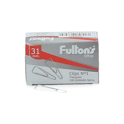Fultons – Clips Triangulares 100 Unidades