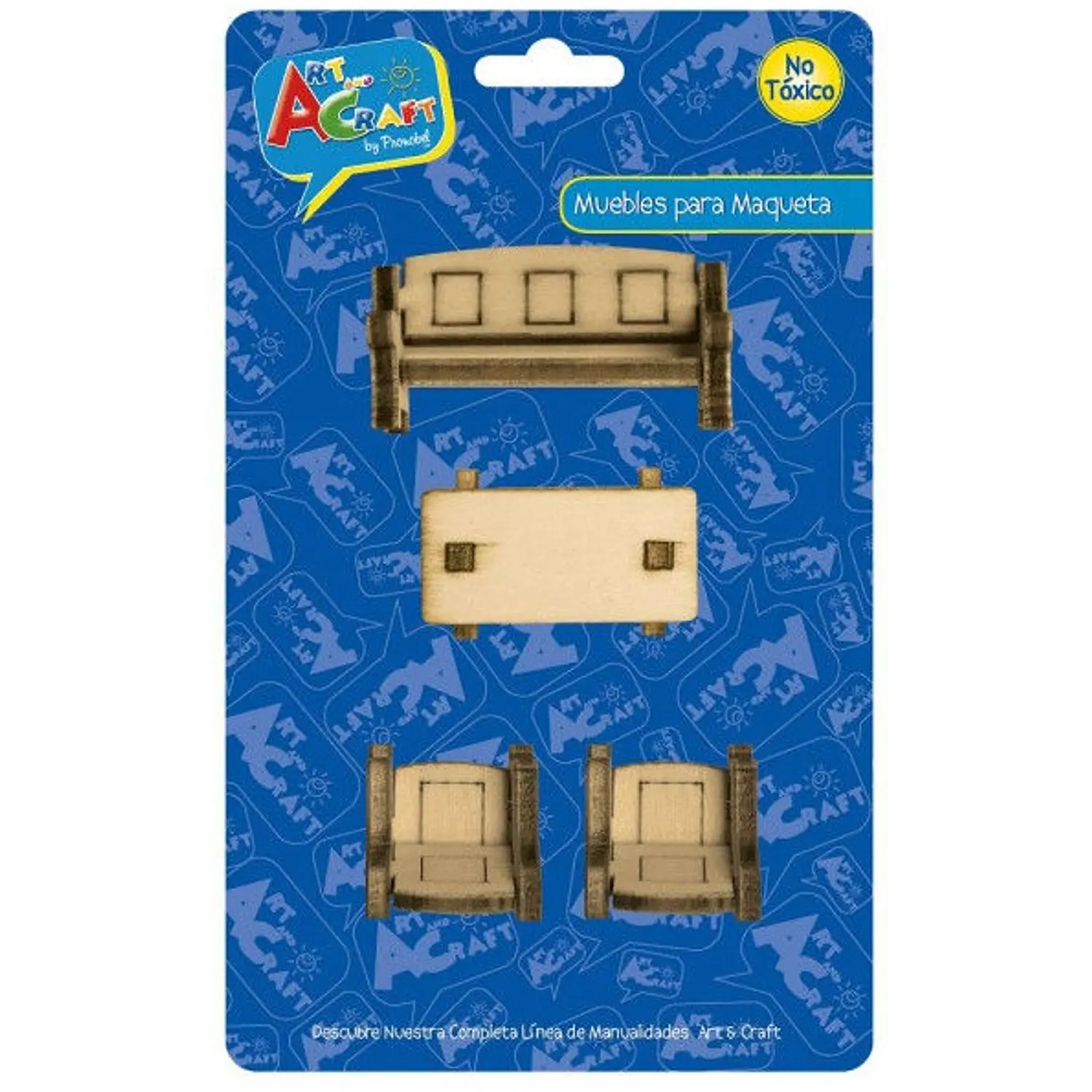 Art And Craft – Muebles para Maqueta Living – 4 Piezas – 1