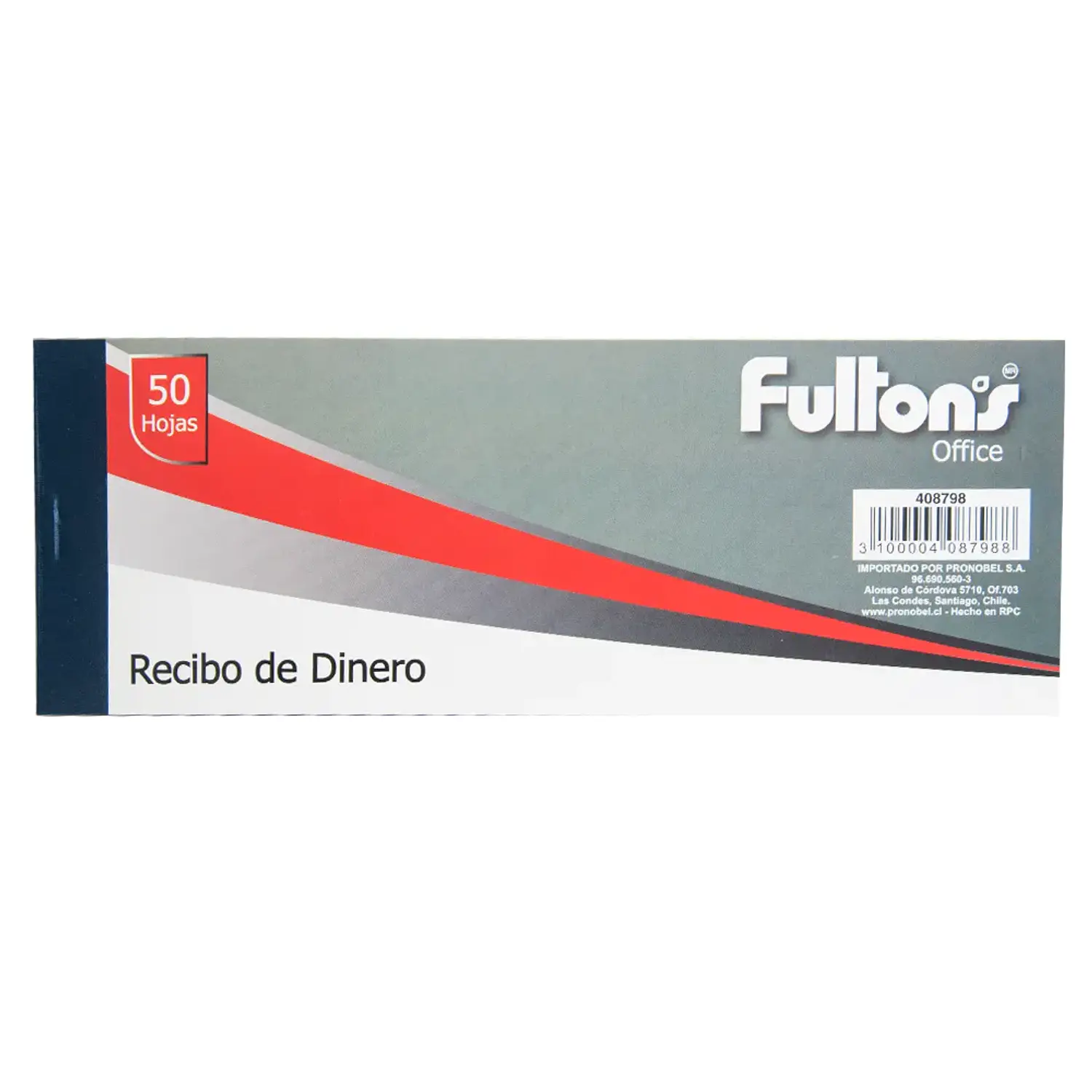 Fultons – Formulario Recibo de Dinero  50 Hojas – 1