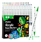 Ohuhu – Marcadores Acrílicos – 36 Colores – Doble Punta Pincel y Punto - Miniatura 1