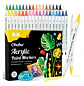 Ohuhu – Marcadores Acrílicos – 36 Colores – Doble Punta Pincel y Fina - Miniatura 1