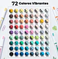 Ohuhu – Marcadores Acrílicos Kahuku – 72 Colores – Punta Pincel - Miniatura 2