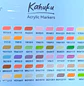 Ohuhu – Marcadores Acrílicos Kahuku – 72 Colores – Punta Pincel - Miniatura 7