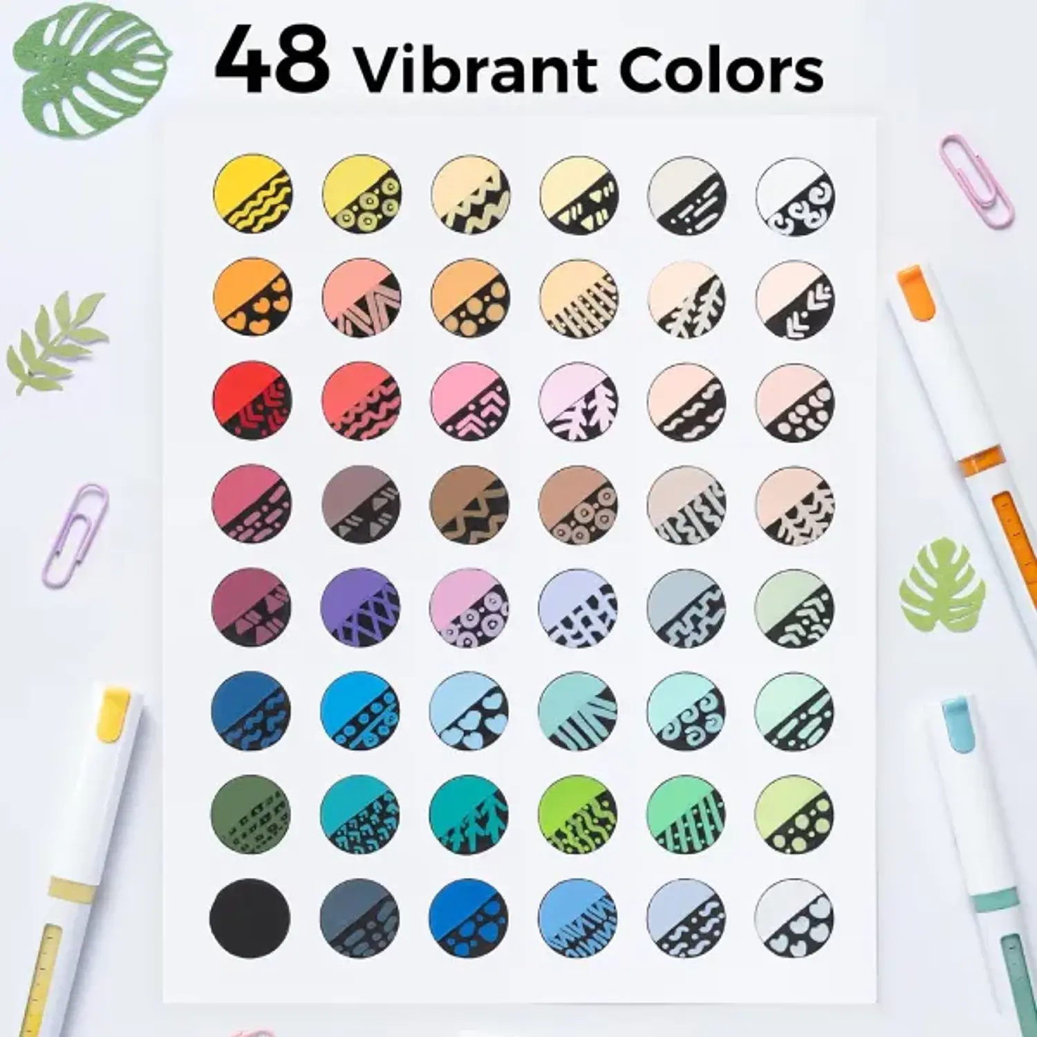 Ohuhu – Marcadores Acrílicos Kahuku – 48 Colores – Punta Pincel – 3