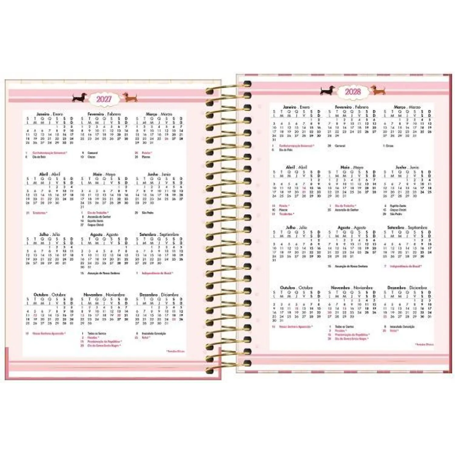 Tilibra – Agenda Brownie M3 – 2027 – 160 Hojas – 6