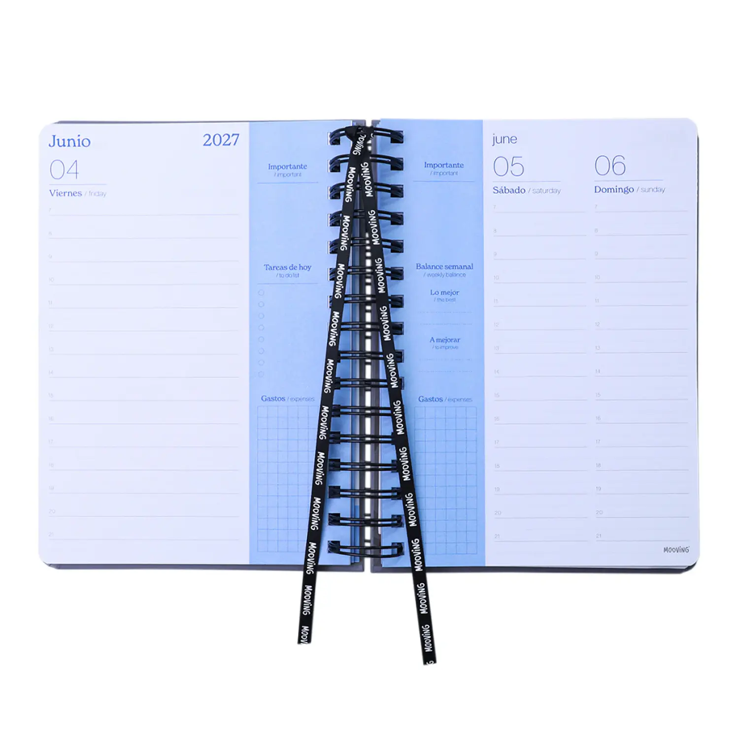 Mooving – Agenda Urban Diaria Espiral 2027 15 x 21 cm – 2