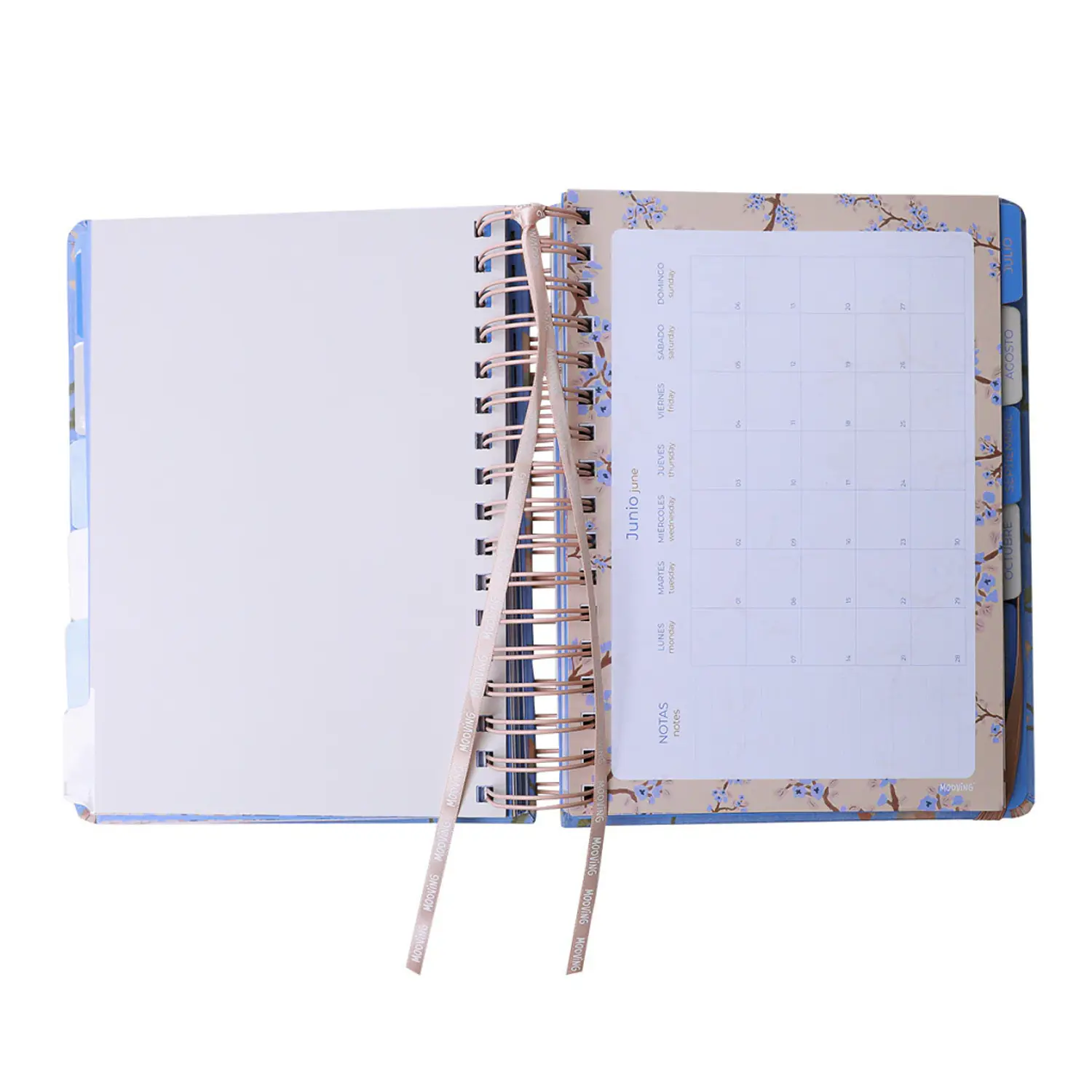 Mooving – Agenda Cerezo Diaria Espiral 2027  16,5 x 22 cm – 3